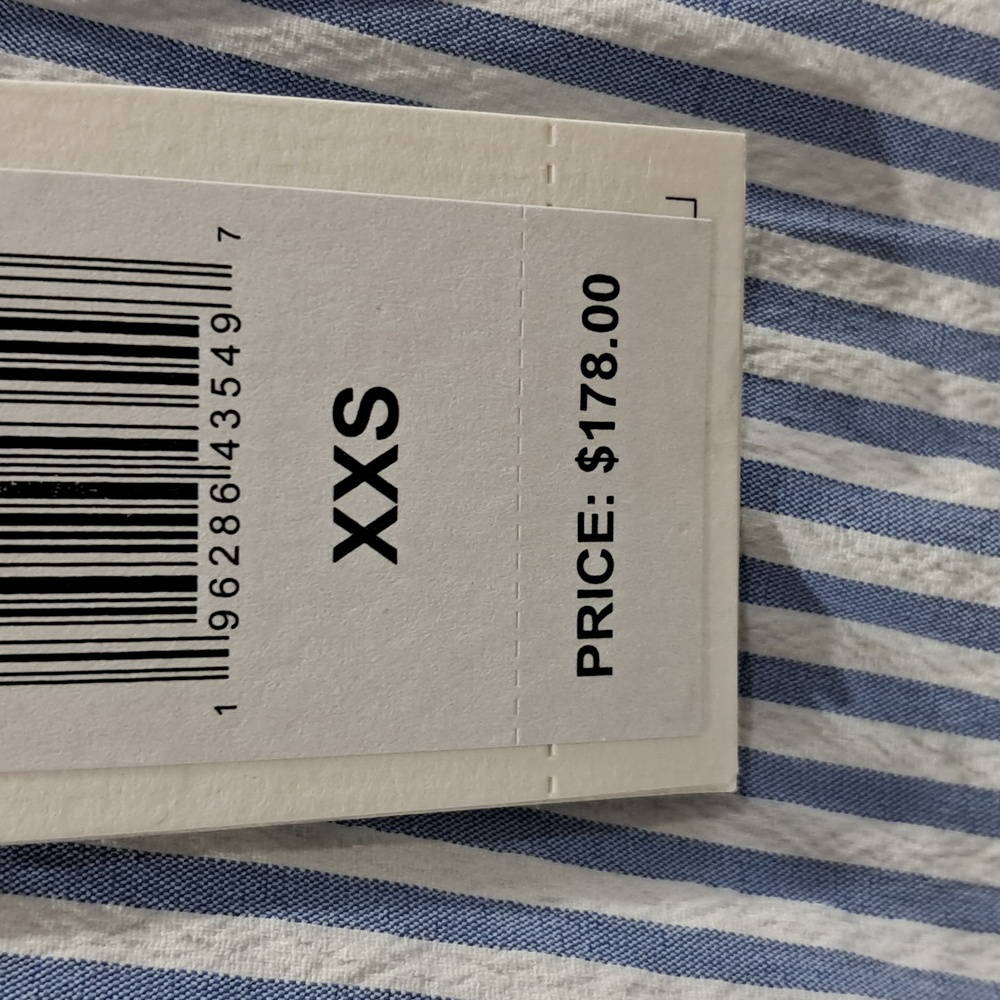 NWT Blue and White Striped Sleeveless Dress - Picture 5 of 6